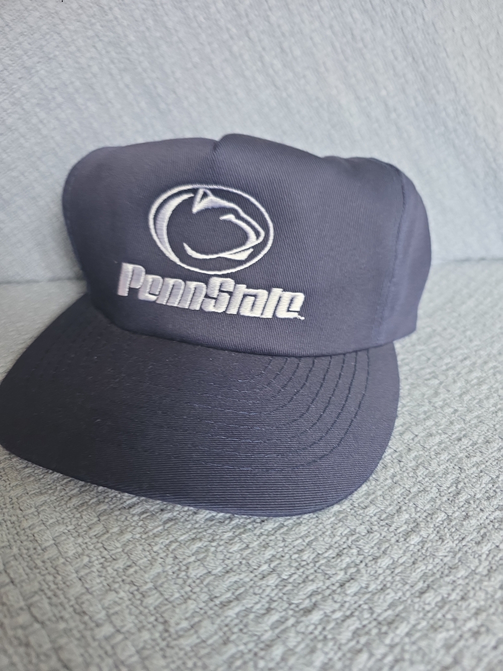 NWOT- Vintage Penn State American Needle Hat Navy Blue Snapback Cap 90s PSU Oval
